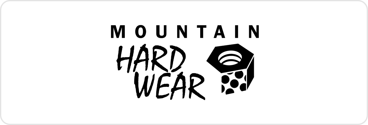 Mountain Hardwear logo with hexagon design.