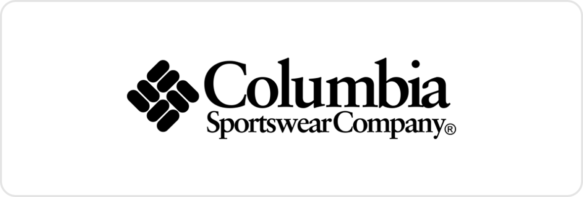 Columbia Sportswear Company logo on black background.